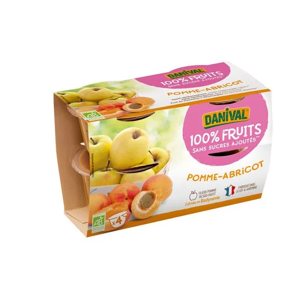 Purée pomme abricot 4x100g
