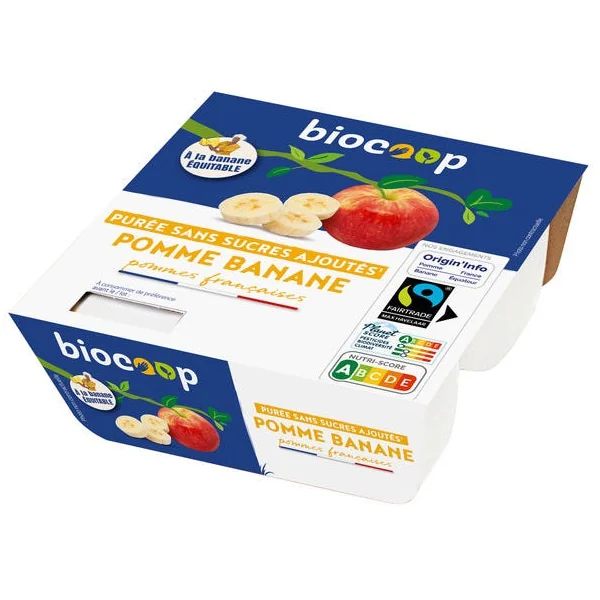 Purée pomme banane 4x100g