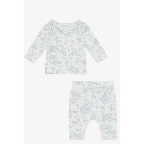 Pyjama deux pièces toile de Jouy unisexe Tartine et Chocolat - Soins Bébé Naturels & Produits Maman Après Naissance