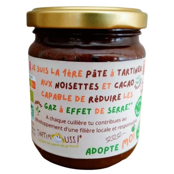 Pâte à tartiner aux noisettes et cacao