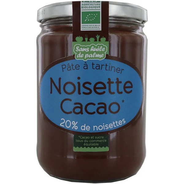Pâte à tartiner noisette cacao 600g