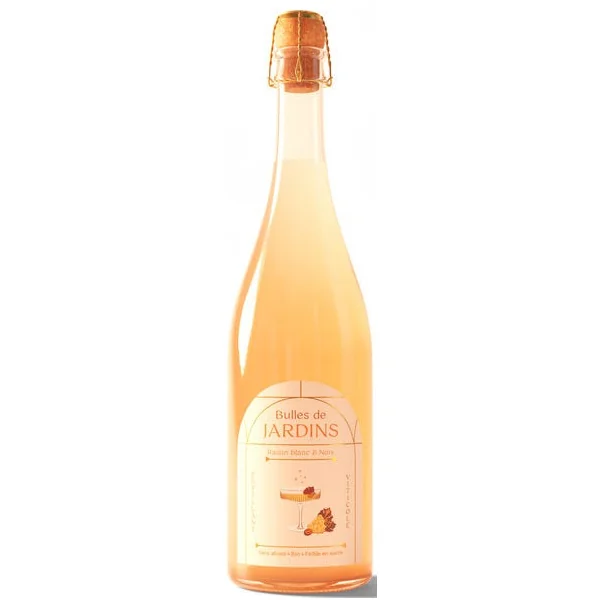 Pétilant sans alcool Bulles de Jardins raisin blanc & noix 75cl