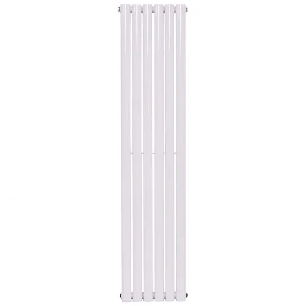 Radiateur Chauffage Central à Eau Vertical pour Chambre et Salle de Bain 6 Rangées en Acier, 160x36x5,8cm, Blanc