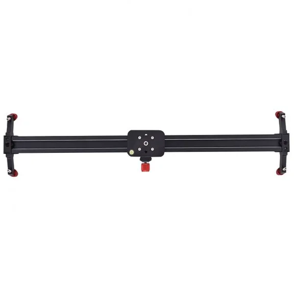 Rail stabilisateur Rail coulissant pour appareil photo caméra Curseur Glissière en alliage d’aluminium 60 cm noir