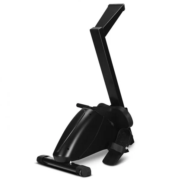 Rameur d'Appartement Pliable à Résistance 10 Niveaux Ecran Lcd Capacité 120kg Musculation Des Bras Cardio-Training Noir
