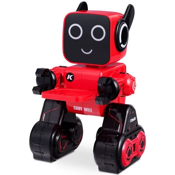 Rc Robot Intelligent Radiocommandé pour Enfant Danse et Chante Distance 15m en Abs 257x168x141cm Blanc