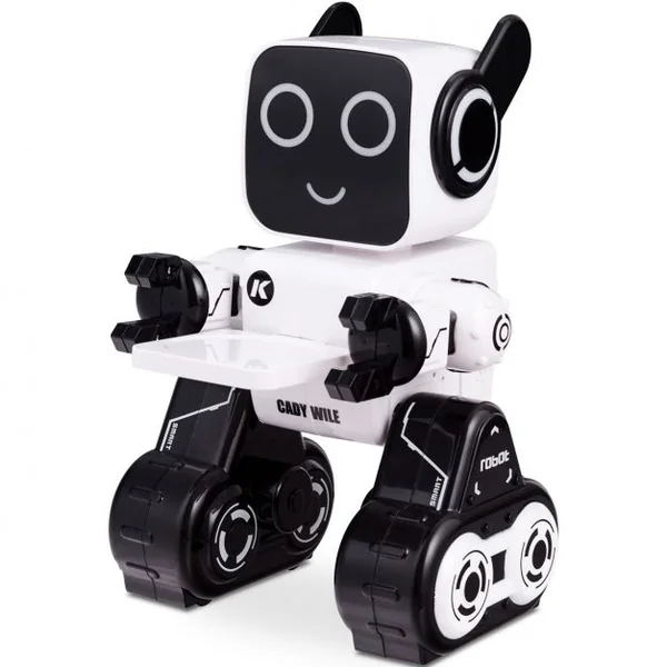 Rc Robot Intelligent Radiocommandé pour Enfant Danse et Chante Distance 15m en Abs 257x168x141cm Blanc