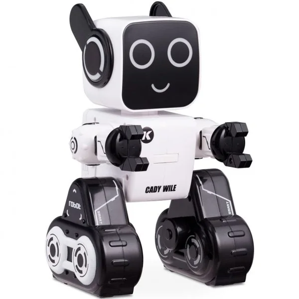 Rc Robot Intelligent Radiocommandé pour Enfant Danse et Chante Distance 15m en Abs 257x168x141cm Blanc
