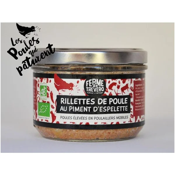 Rillettes de poule au piment d'espelette