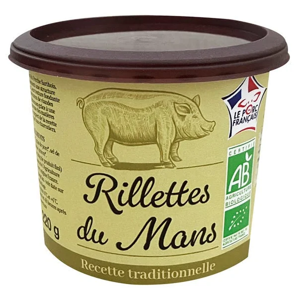 Rillettes du Mans pur porc 220g