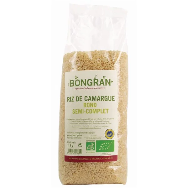 Riz de camargue rond 1/2 complet 1kg