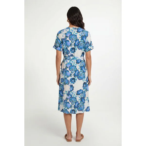 Robe Chemise Florale En Coton D'été