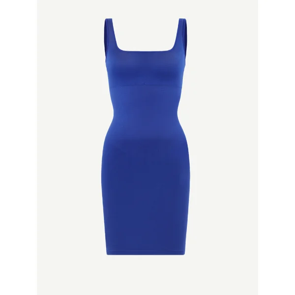 Robe Gainante Col Carré Sans Coutures | À commander sur Mon Ventre Plat