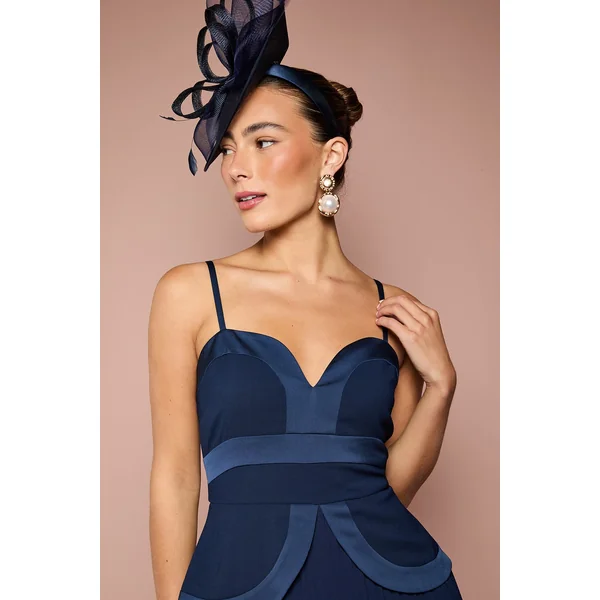 Robe Longue en Crêpe à Bretelles