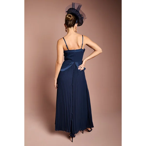 Robe Longue en Crêpe à Bretelles