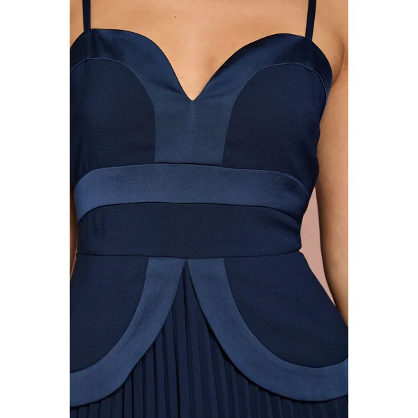 Robe Longue en Crêpe à Bretelles