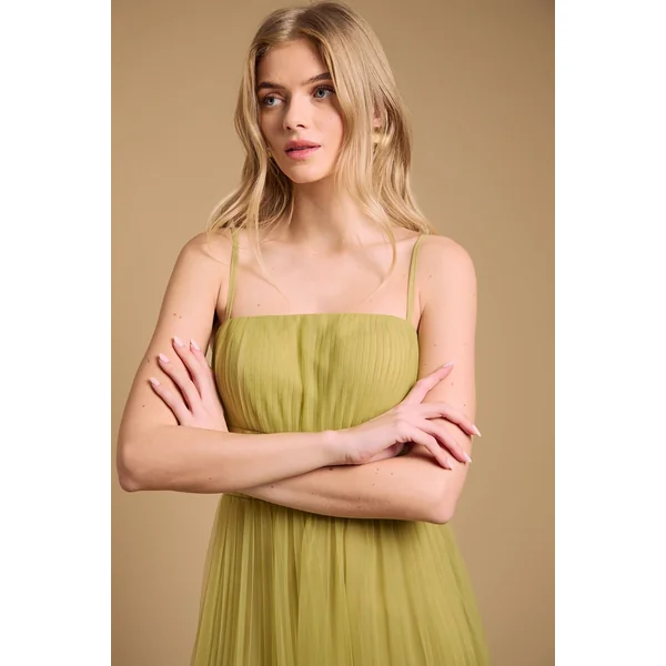 Robe Maxi à Détails Corset