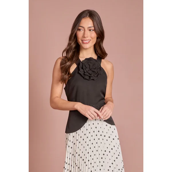 Robe Midi Plissée À Imprimé À Pois Avec Détail Corsage À Basque Petite Lisa Tan