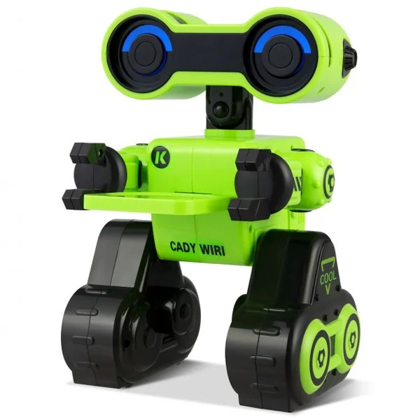 Robot Smart Jouet Télécommandé Interface Usb Distance 10m Plateau Amovible Programmation en Abs 16x17x24cm Jaune