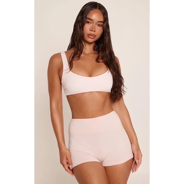 Rose Brassière De Sport Sculptante À Dos Croisé