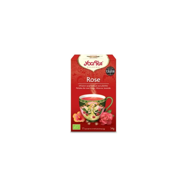 Rose - Infusion ayurvédique aux plantes bio - 17 infusettes