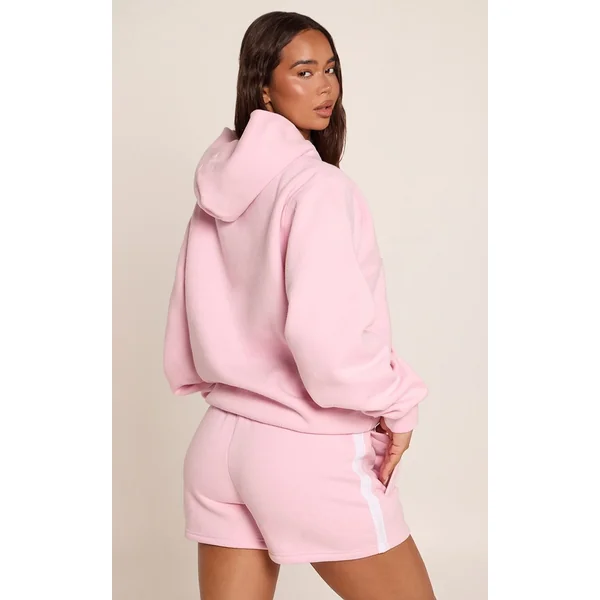 Rose Short En Molleton À Imprimé Monaco Contrasté