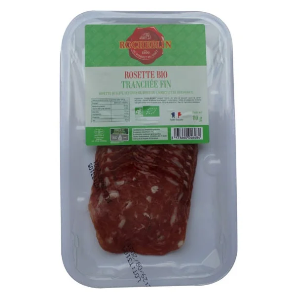 Rosette pur porc tranche (16) 80g