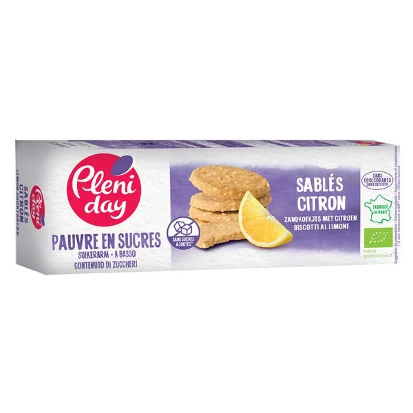 Sablé citron pauvre en sucres 105g