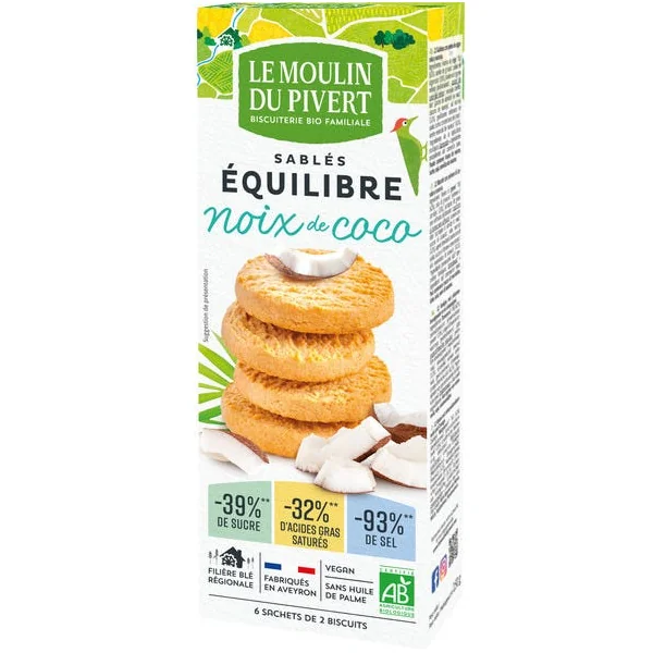 Sablés noix de coco Equilibre 150g