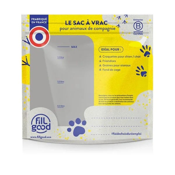 Sac vrac zippé multi-usages 1.5L