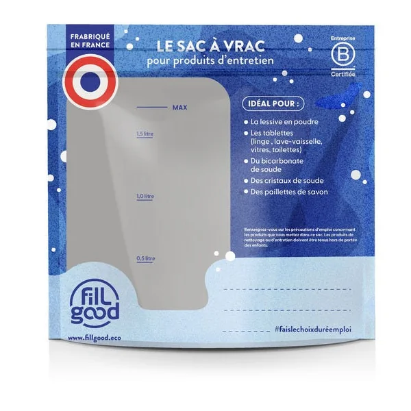 Sac vrac zippé produits d'entretien 1.5L