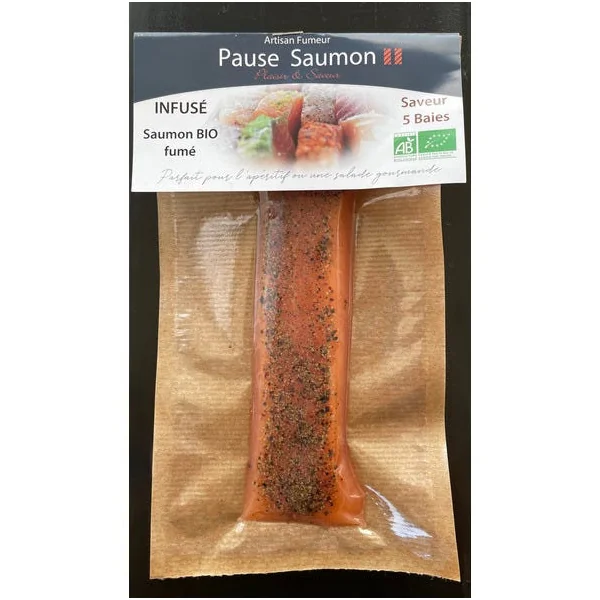 Saku saumon fumé 5 baies 100g