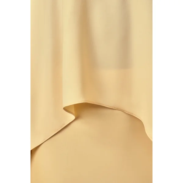 Sancelle | Haut dos-nu en satin mat citron