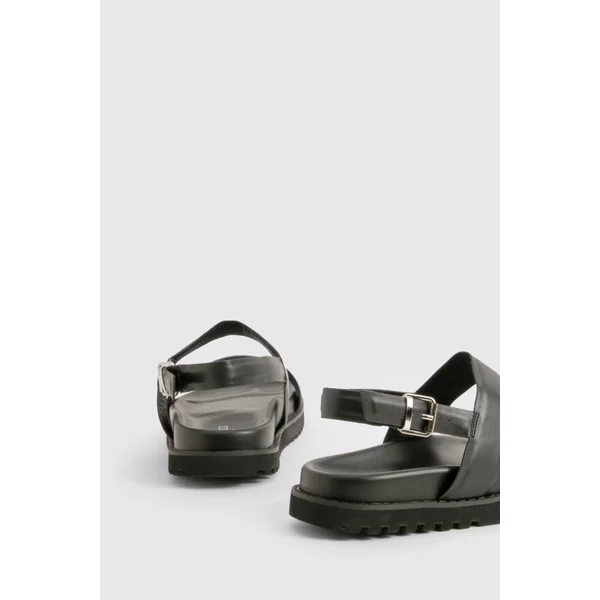 Sandales à double lanière pour pieds larges