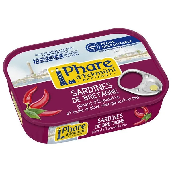 Sardines au piment d'Espelette 135g