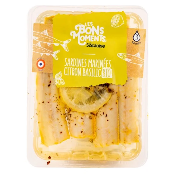 Sardines filets mariné citron (6) 150g