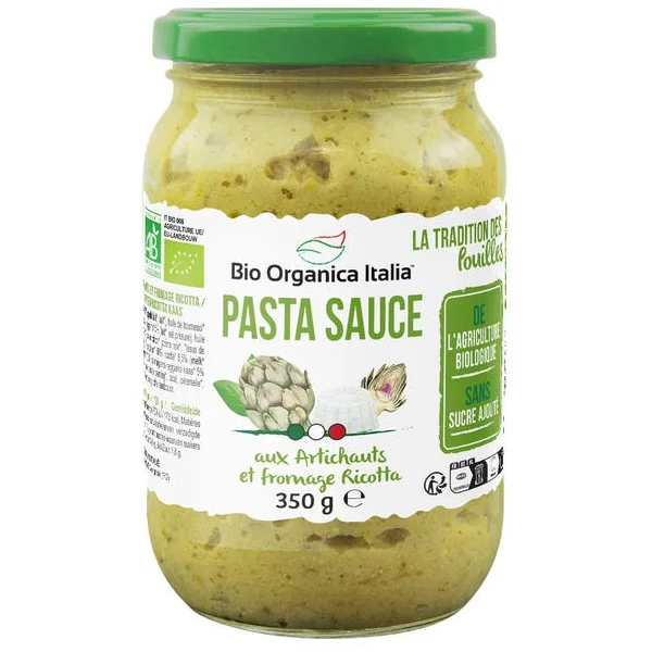 Sauce aux artichauts et fromage ricotta 350g