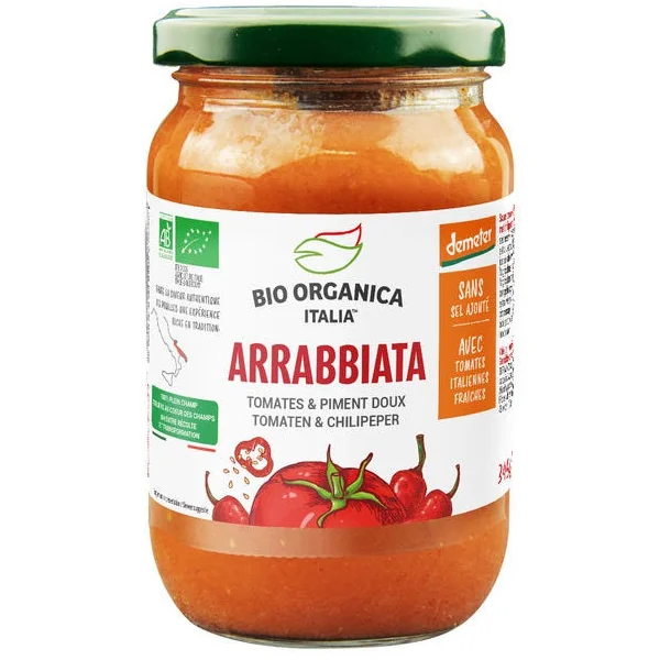 Sauce tomate arrabbiata piment 345g