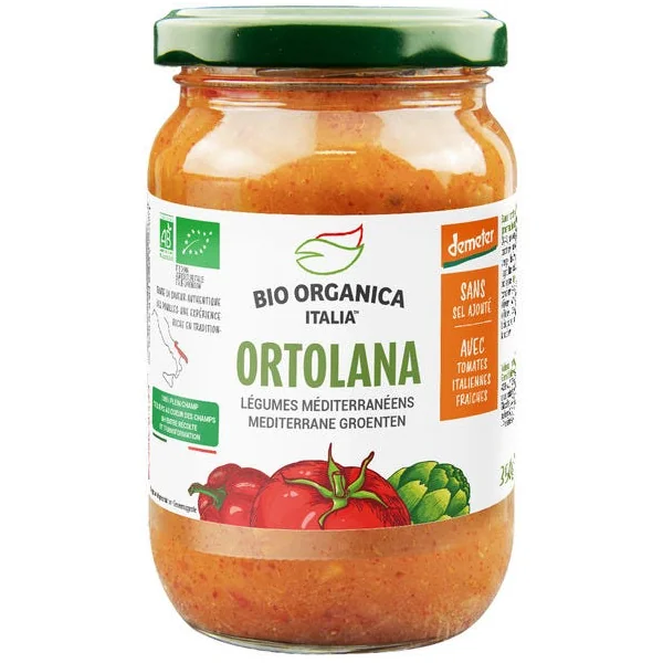 Sauce tomate ortolana légumes méditerranéens 350g