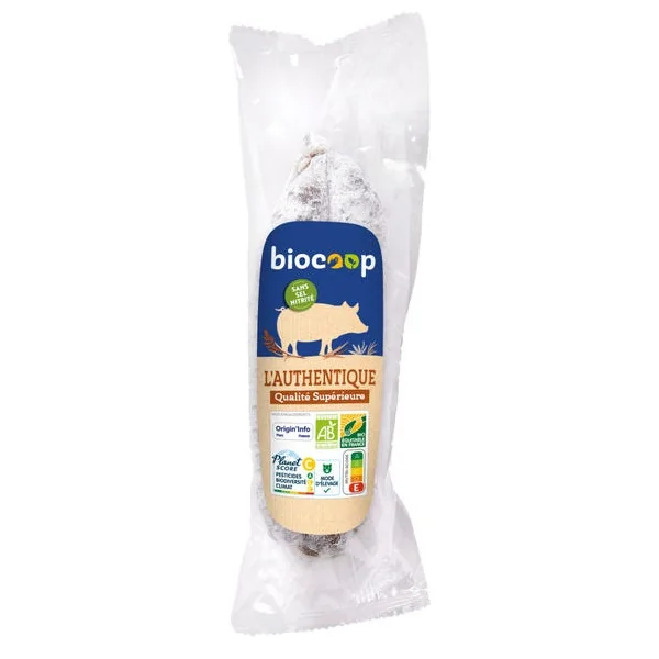 Saucisson nature bio 200g
