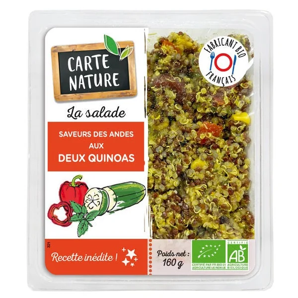 Saveurs des andes aux deux quinoas 160g