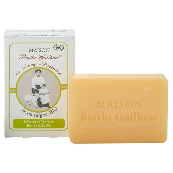 Savon au lait de chèvre - karité verveine 100g