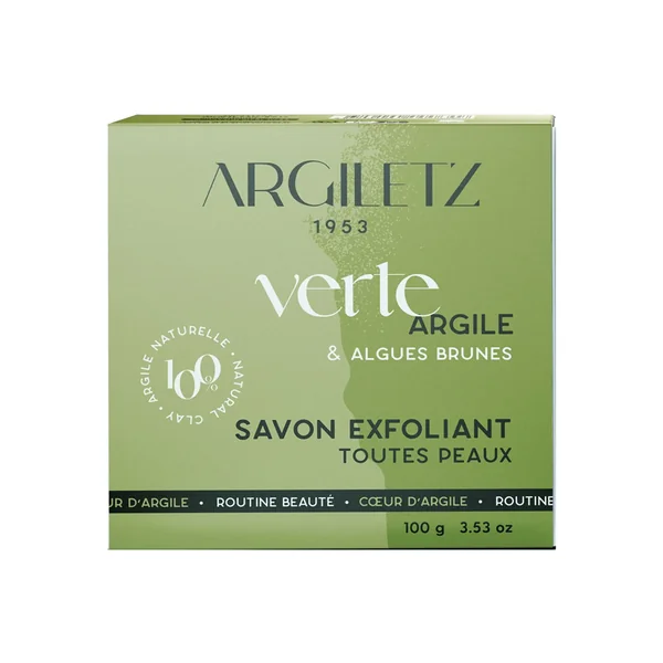 Savon exfoliant à l'argile verte - 100g