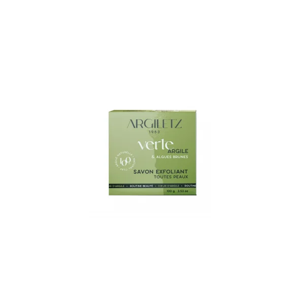 Savon exfoliant à l'argile verte - 100g