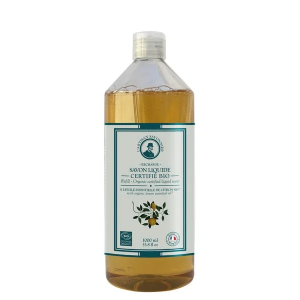 Savon liquide citron recharge 1L