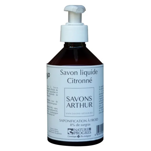 Savon liquide saponifié à froid citronné 300ml