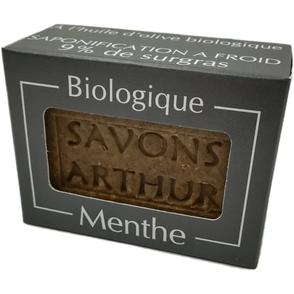 Savon menthe poivrée peaux délicates