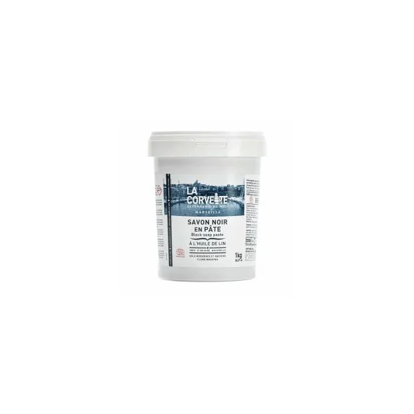 Savon noir en pâte à l'huile de lin - 1kg
