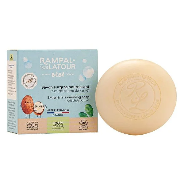 Savon surgras nourrissant au karité pour bébé 100g