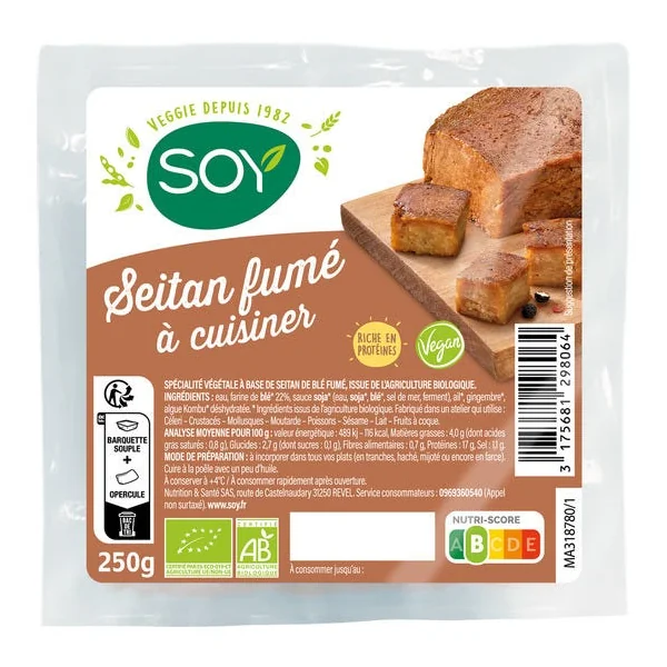 Seitan fumé à cuisiner 250g